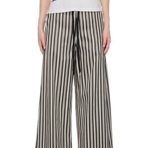 NEW MCQ Alexander MCQueen Striped Super Kick Flare Pant Size 42